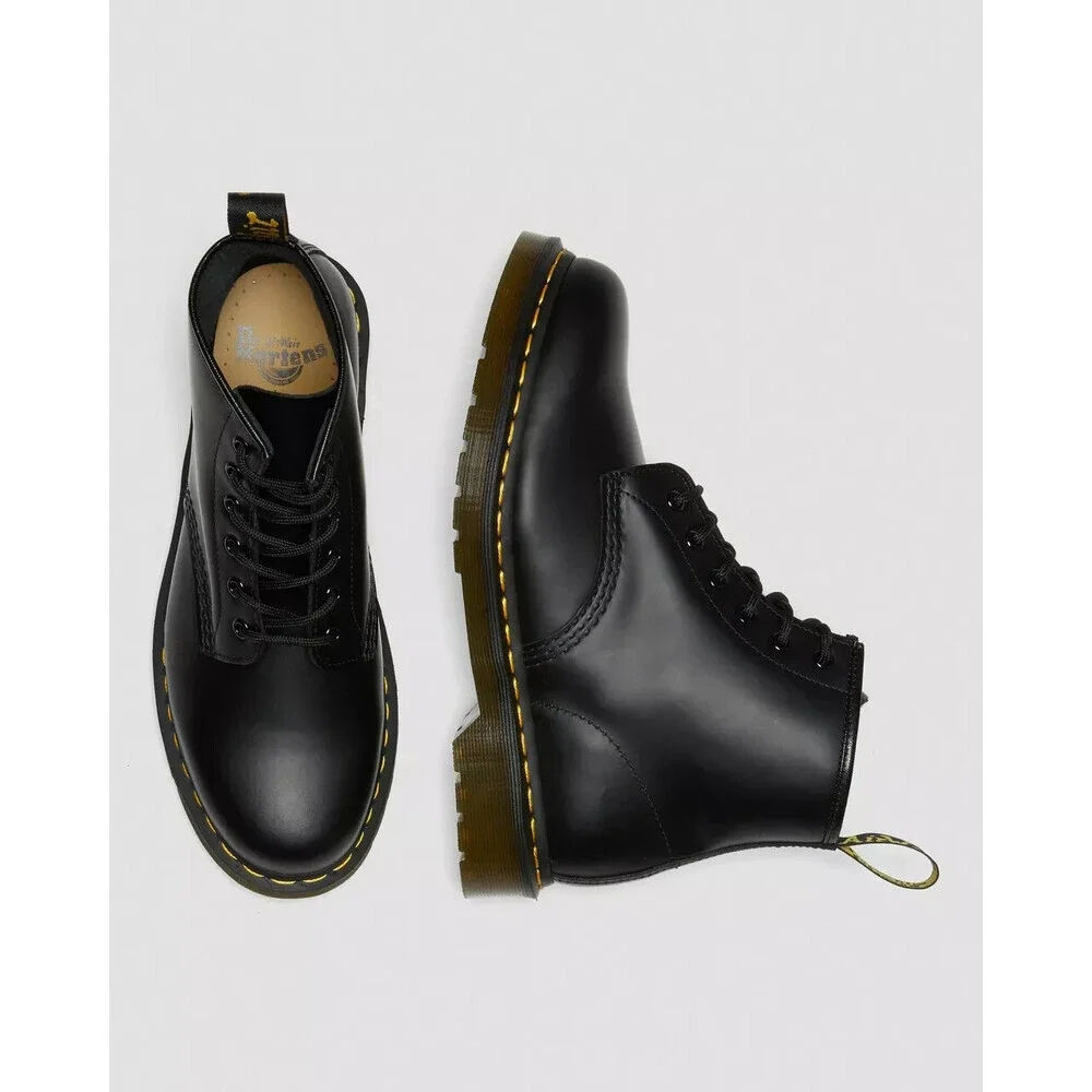 Dr. Martens 101 26230001 Boots Men's US 14 Black Leather Round Toe Ankle JOBB401